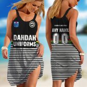 Personalized  NRL Melbourne Storm Retro 1990 Sleeveless Summer Beach Sundress for Women