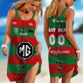 Personalized NRL Newcastle Knights Home Mix Away Sleeveless Summer Beach Sundress for Women
