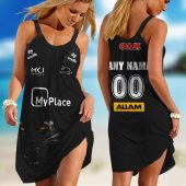 Personalized NRL Newcastle Knights 2024 Away Sleeveless Summer Beach Sundress for Women