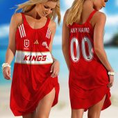 Personalized NRL Brisbane Broncos Special Heritage Sleeveless Summer Beach Sundress for Women