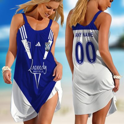 Personalized NRL Brisbane Broncos Special Heritage Sleeveless Summer Beach Sundress for Women