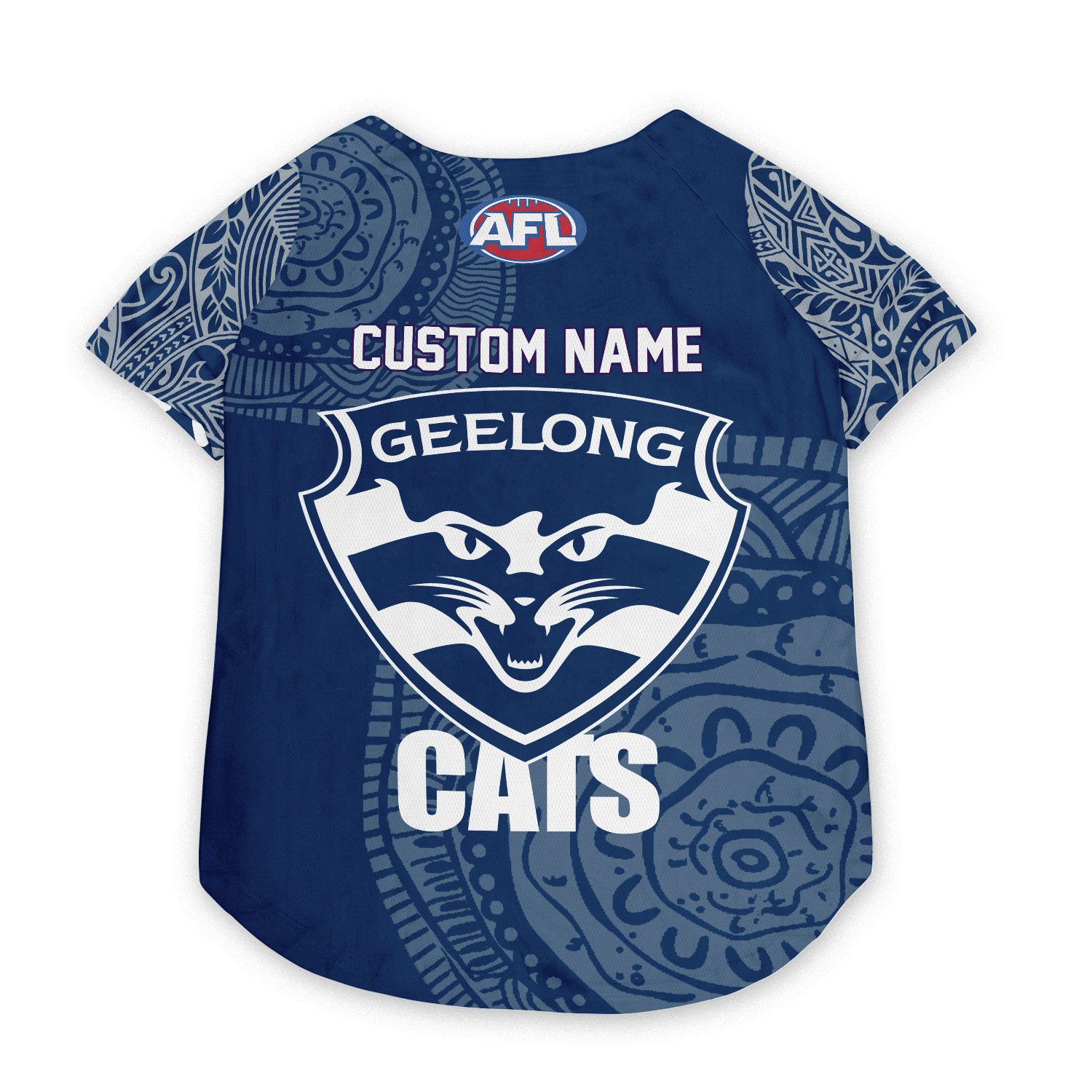 Geelong Cats Personalized Pet Baseball Jersey Gift For Fans Geelong Cats Personalized Pet Baseball Jersey Gift For Fans