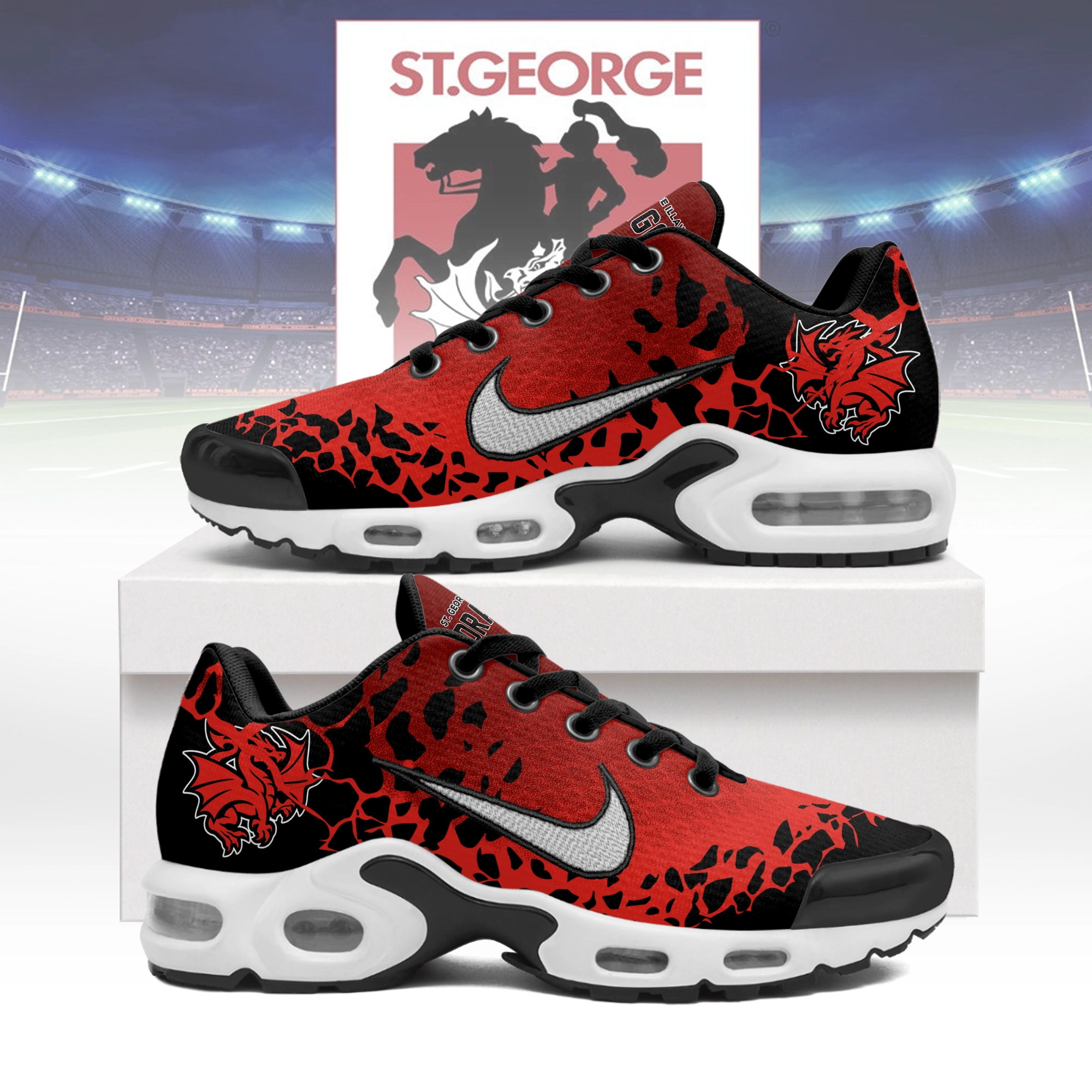 St. George Illawarra Dragons Sports Air Max Plus Sneakers For Men And Women St. George Illawarra Dragons Sports Air Max Plus Sneakers For Men And Women