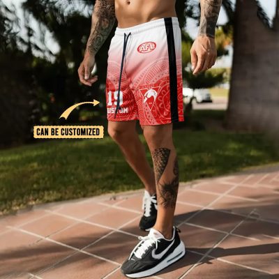 NRL Sydney Swans Personalized Short Pants Gift For Fans