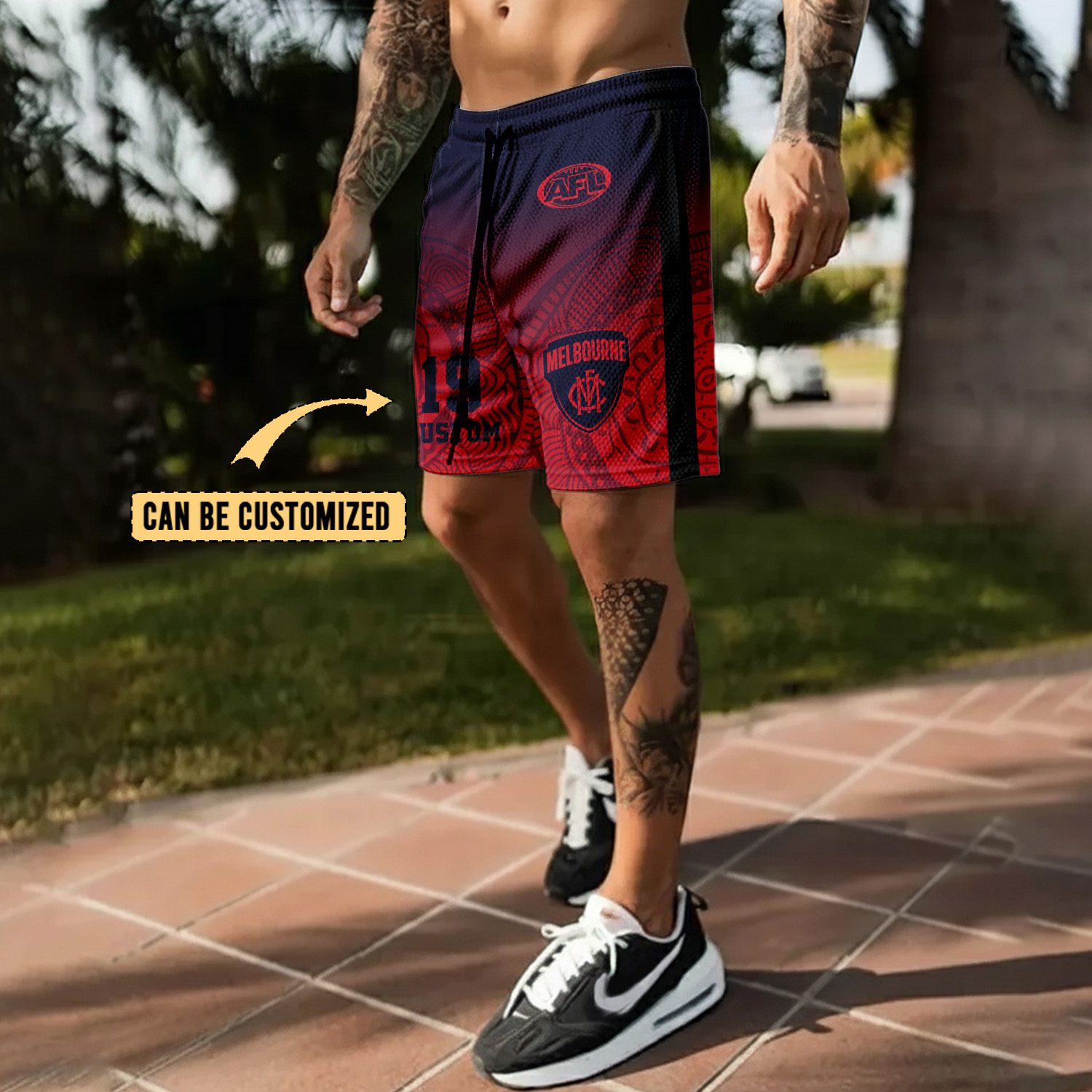 Melbourne Demons Personalized Short Pants Gift For Fans Melbourne Demons Personalized Short Pants Gift For Fans