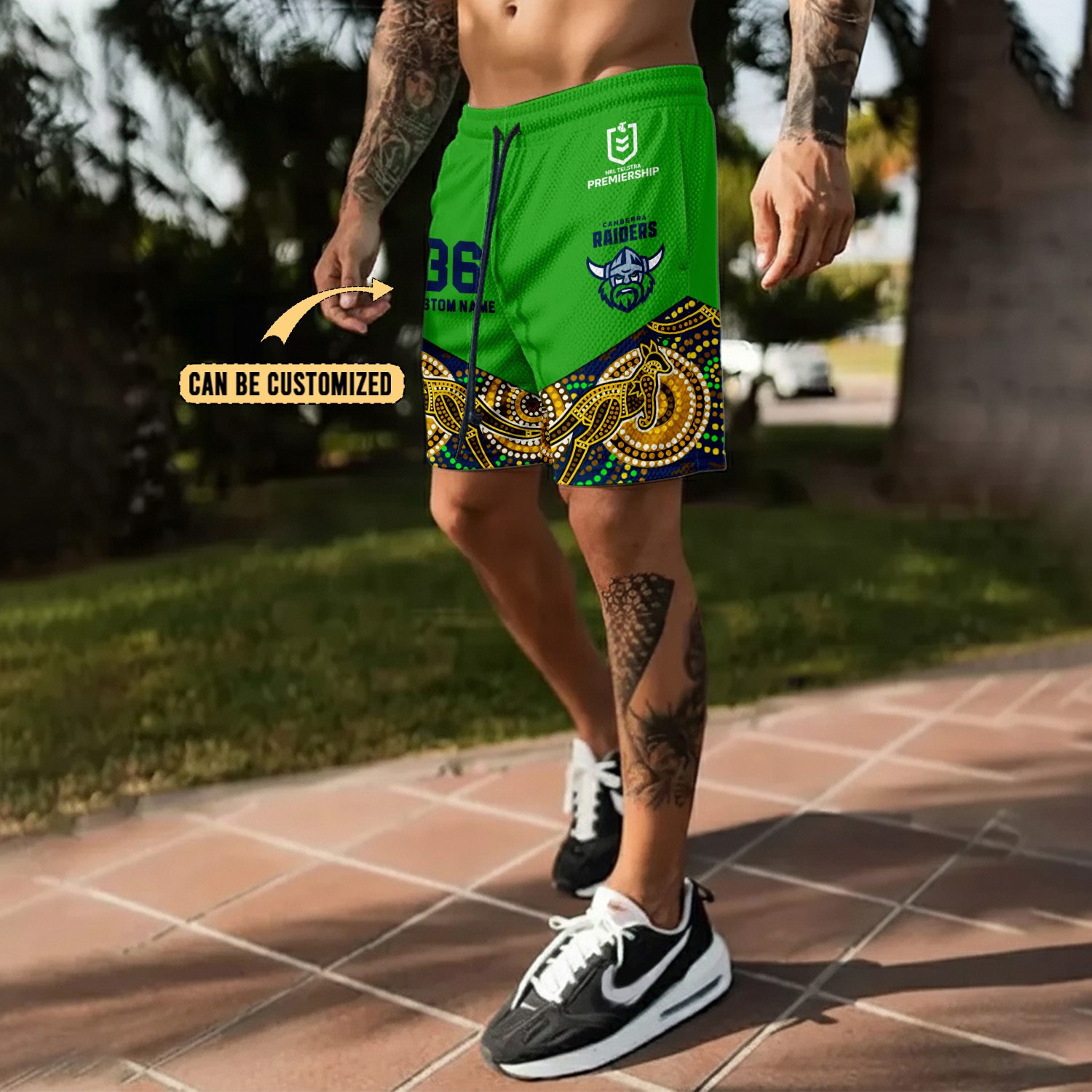 Canberra Raiders Personalized Short Pants Gift For Fans Canberra Raiders Personalized Short Pants Gift For Fans