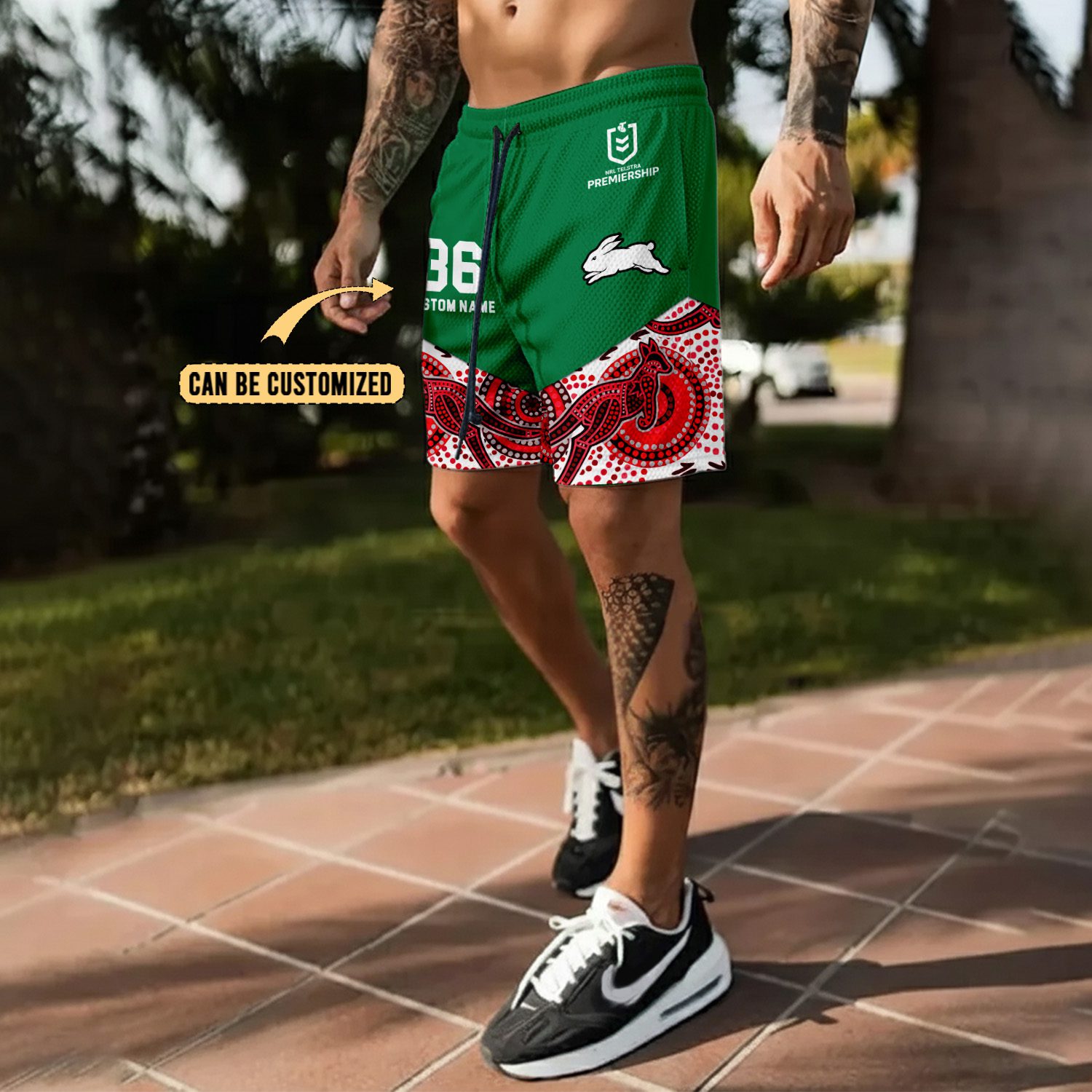 South Sydney Rabbitohs Personalized Short Pants Gift For Fans South Sydney Rabbitohs Personalized Short Pants Gift For Fans