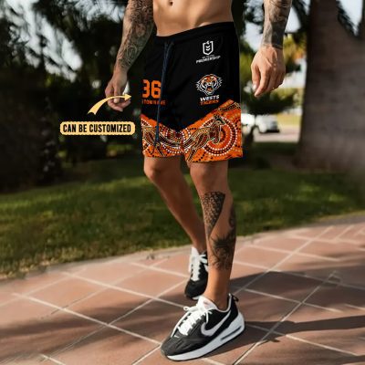 Wests Tigers Personalized Short Pants Gift For Fans