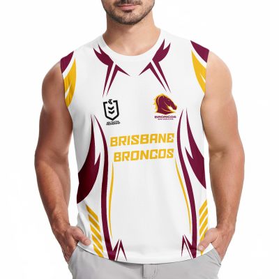 NRL Brisbane Broncos Personalized Tank Top Gift For Fans