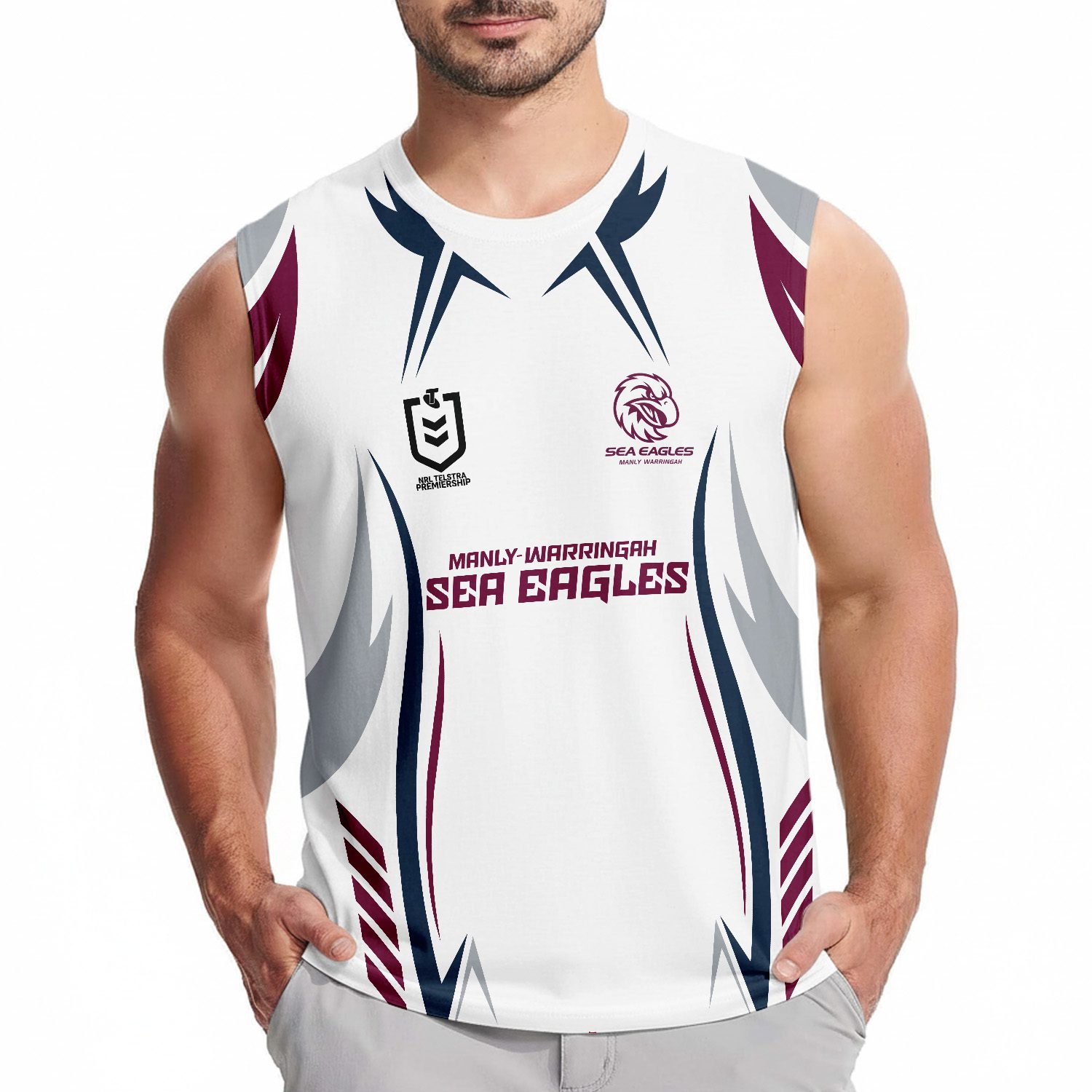 Manly Warringah Sea Eagles Personalized Tank Top Gift For Fans Manly Warringah Sea Eagles Personalized Tank Top Gift For Fans