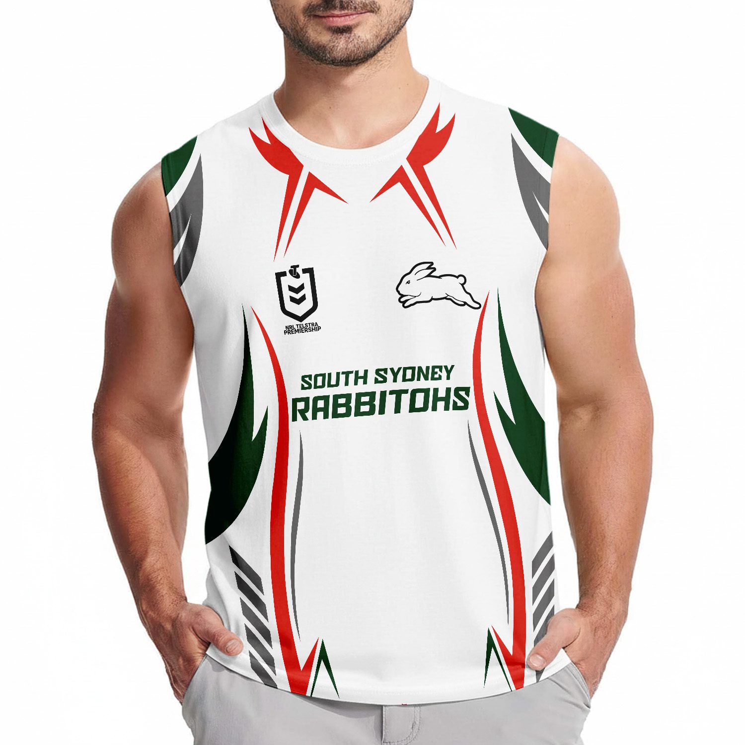 South Sydney Rabbitohs Personalized Tank Top Gift For Fans South Sydney Rabbitohs Personalized Tank Top Gift For Fans