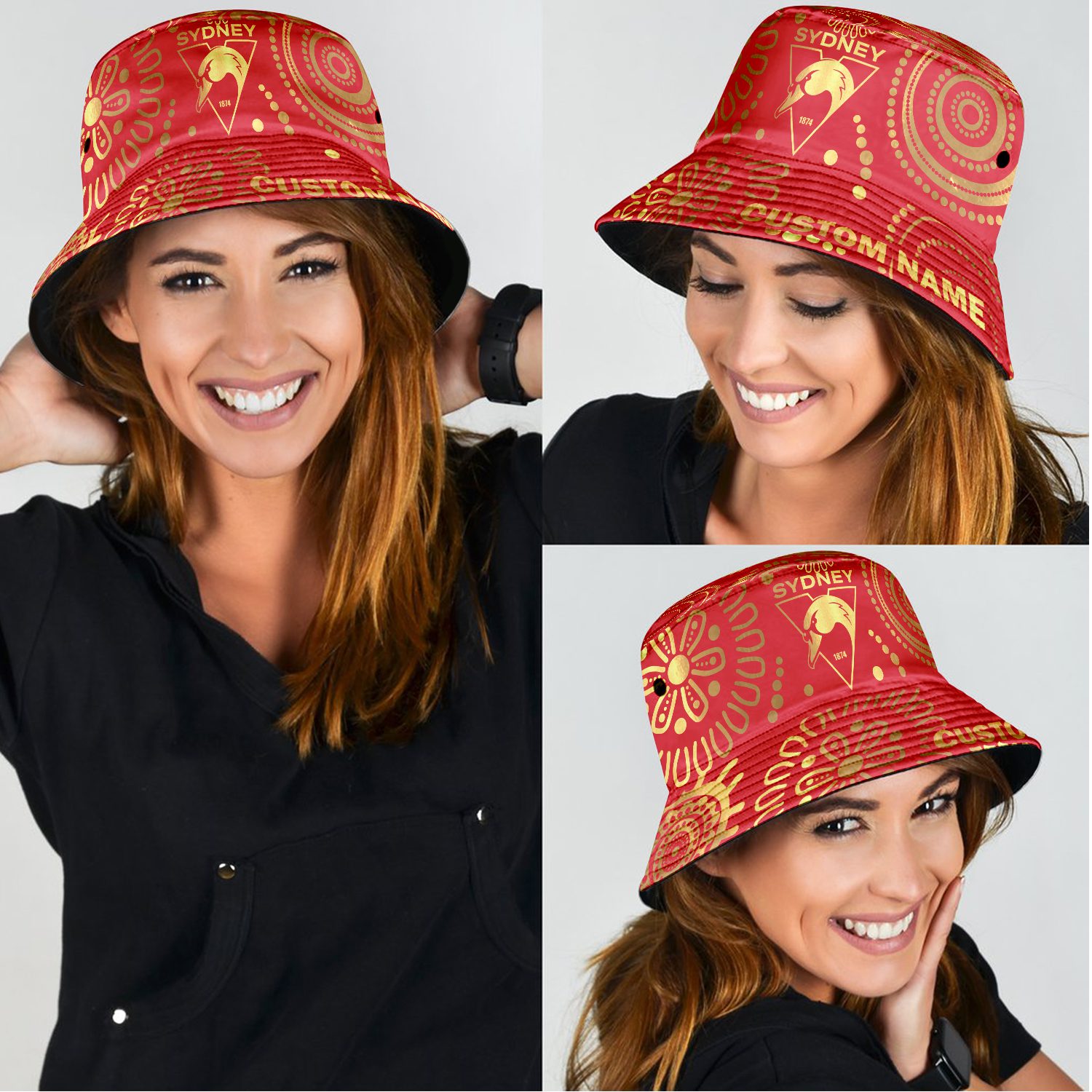 Sydney Swans Sports Personalized Bucket Hat Gift For Fans Sydney Swans Sports Personalized Bucket Hat Gift For Fans