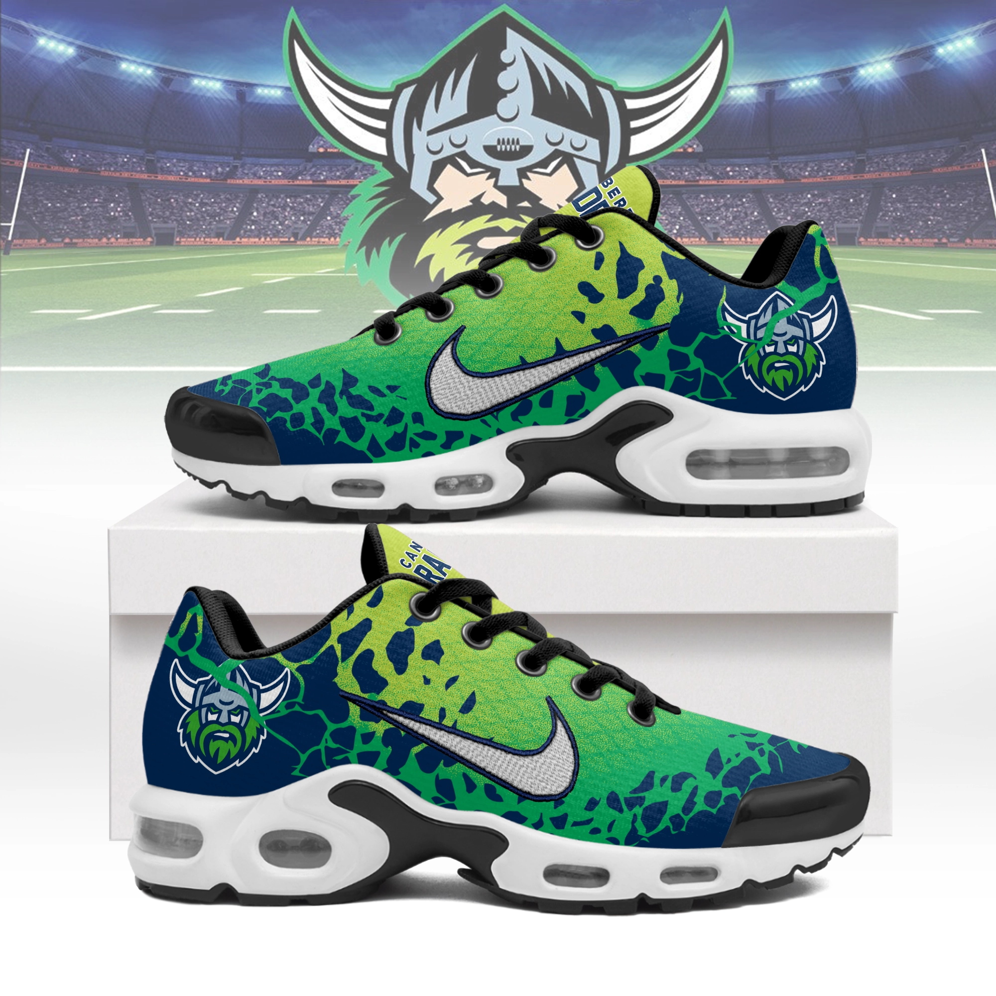 Canberra Raiders Sports Air Max Plus Sneakers For Men And Women Canberra Raiders Sports Air Max Plus Sneakers For Men And Women
