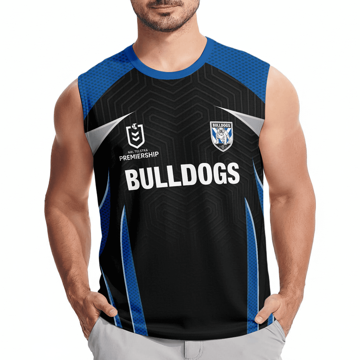 Canterbury-Bankstown Bulldogs Personalized Tank Top Gift For Fans Canterbury-Bankstown Bulldogs Personalized Tank Top Gift For Fans