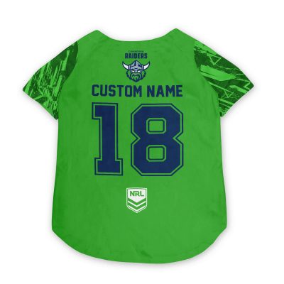 Canberra Raiders Personalized Pet Baseball Jersey Gift For Fans