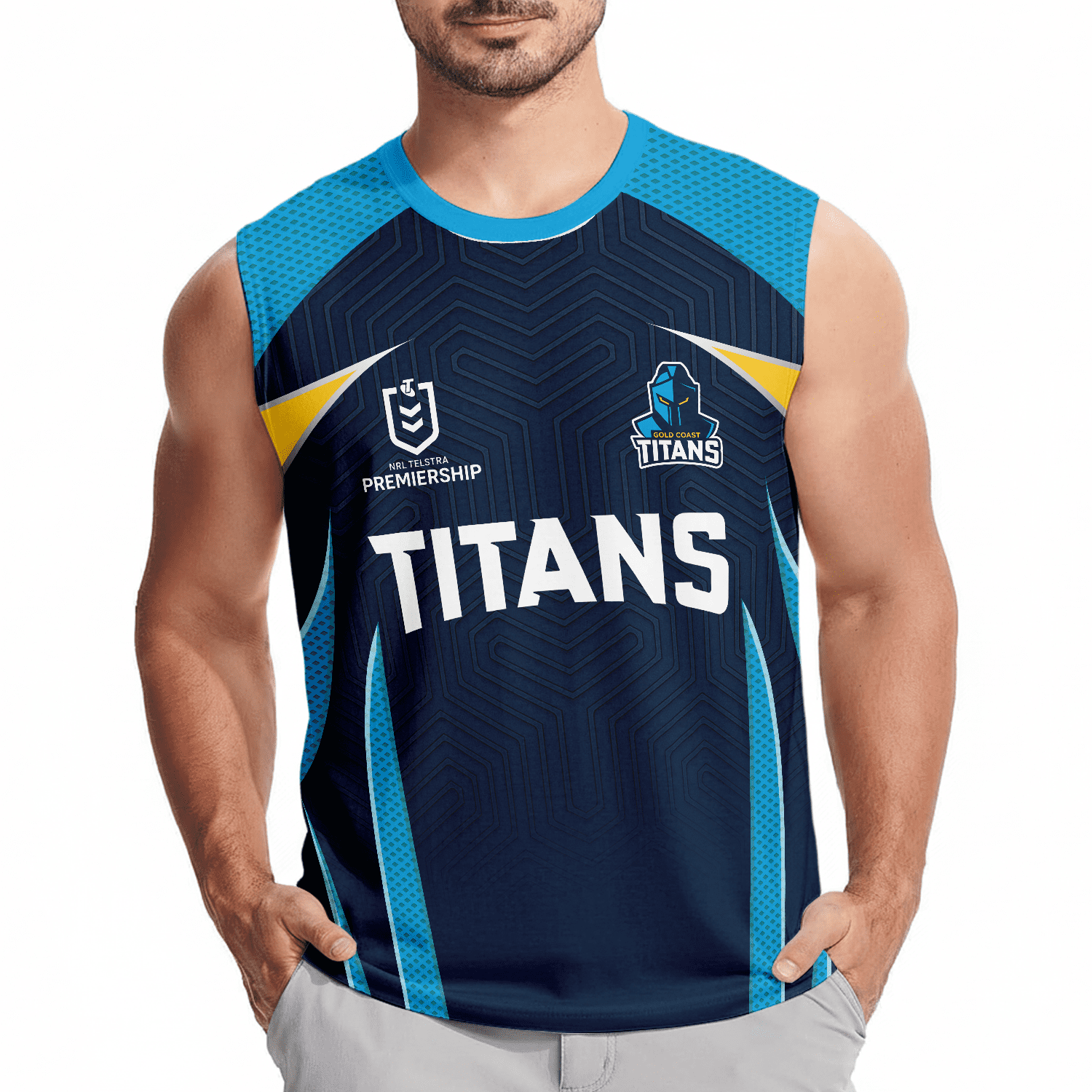 Gold Coast Titans Personalized Tank Top Gift For Fans Gold Coast Titans Personalized Tank Top Gift For Fans