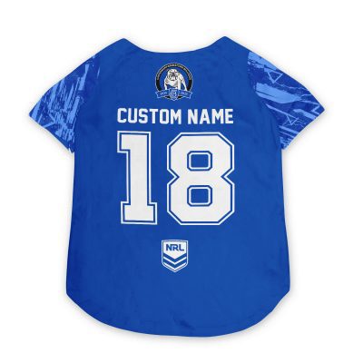 Canterbury-Bankstown Bulldogs Personalized Pet Baseball Jersey Gift For Fans