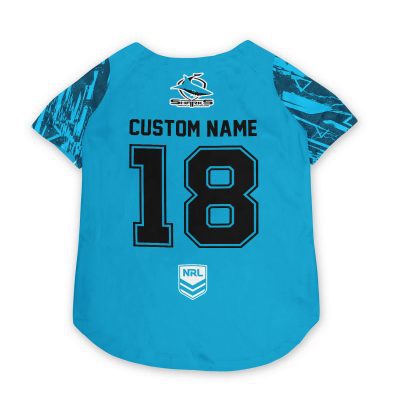 Cronulla-Sutherland Sharks Personalized Pet Baseball Jersey Gift For Fans