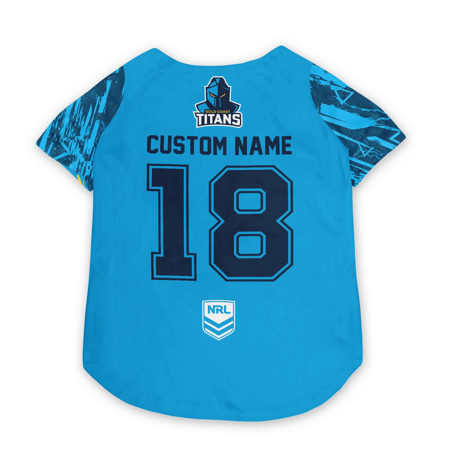 Gold Coast Titans Personalized Pet Baseball Jersey Gift For Fans Gold Coast Titans Personalized Pet Baseball Jersey Gift For Fans