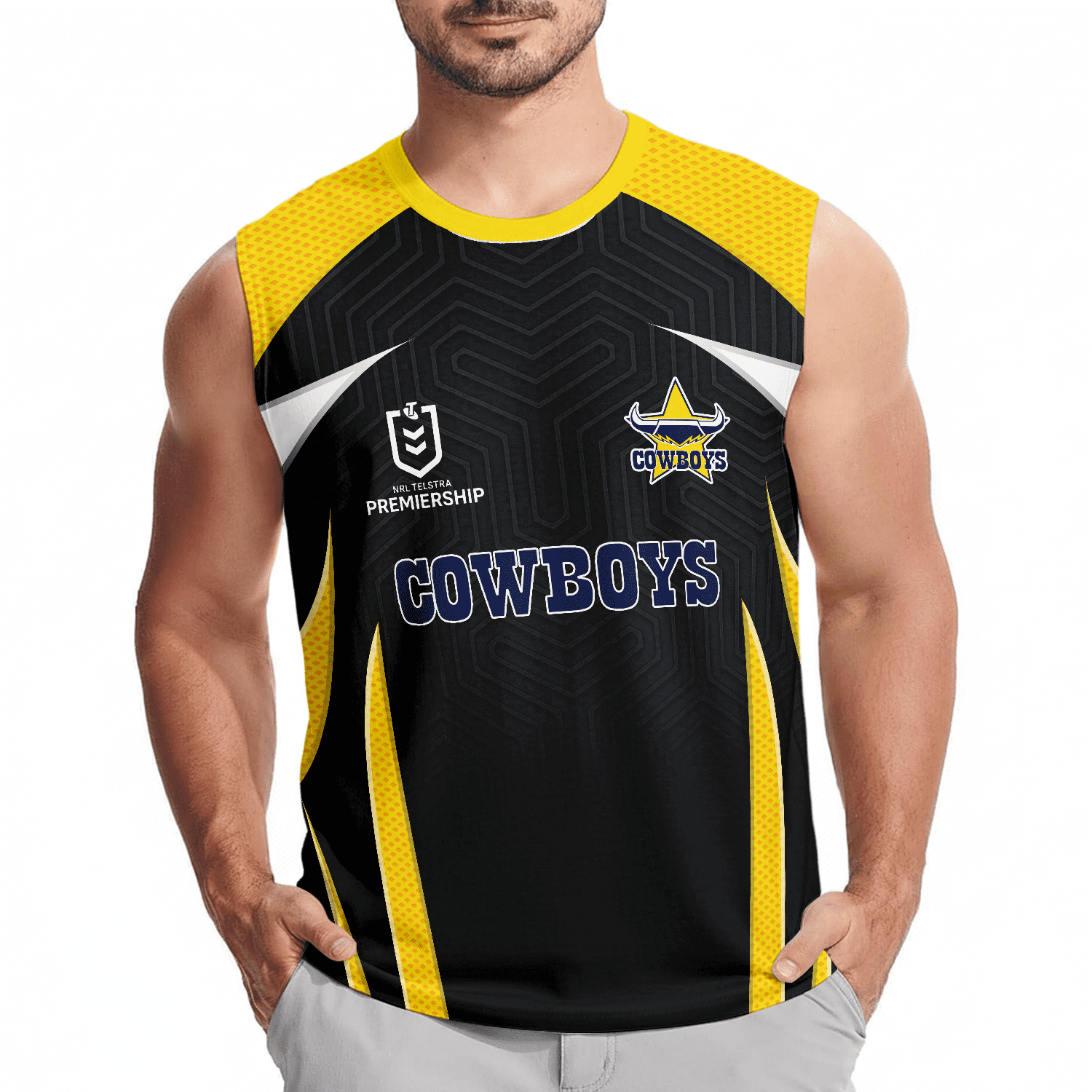 North Queensland Cowboys Personalized Tank Top Gift For Fans North Queensland Cowboys Personalized Tank Top Gift For Fans