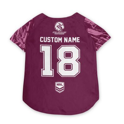 Manly Warringah Sea Eagles Personalized Pet Baseball Jersey Gift For Fans
