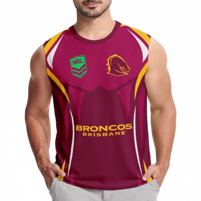 NRL Brisbane Broncos Personalized Tank Top Gift For Fans