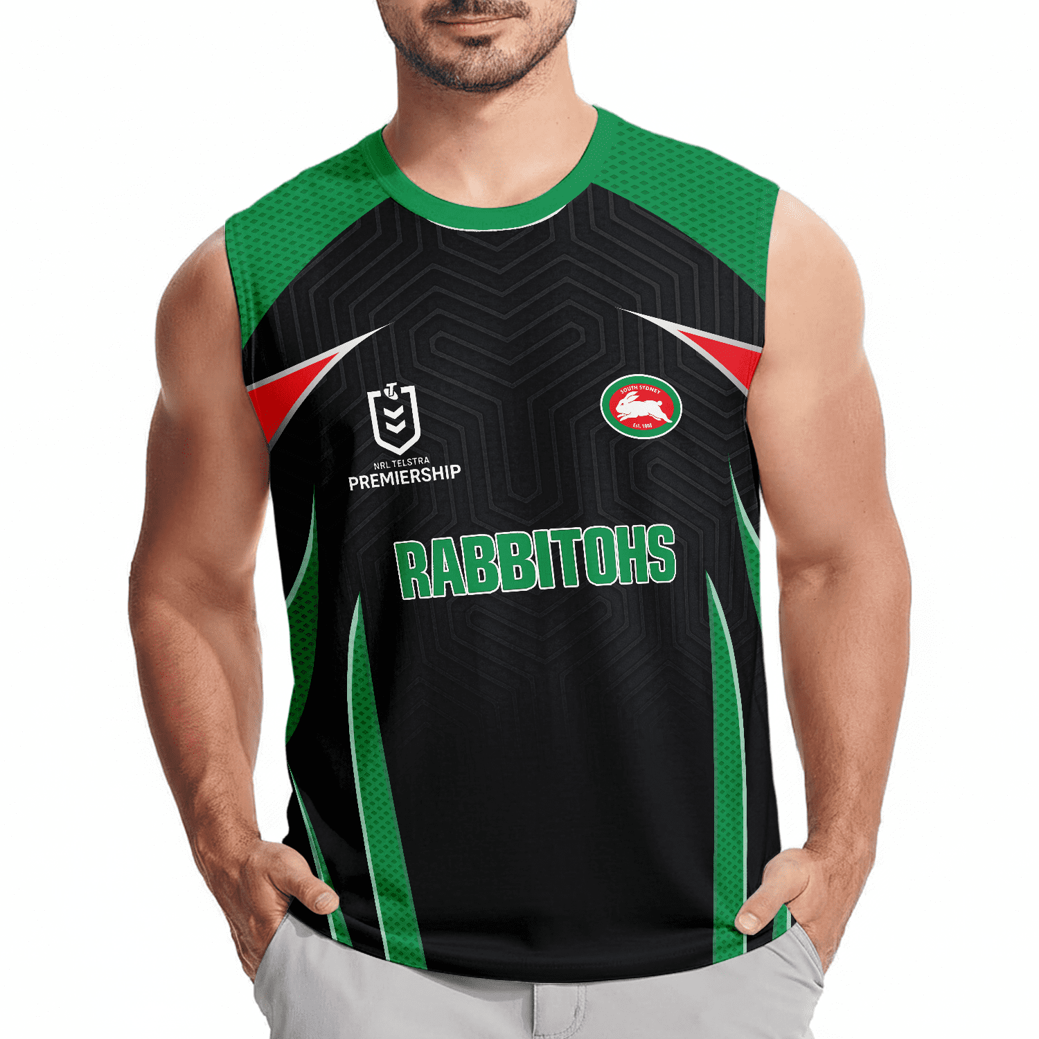 South Sydney Rabbitohs Personalized Tank Top Gift For Fans South Sydney Rabbitohs Personalized Tank Top Gift For Fans