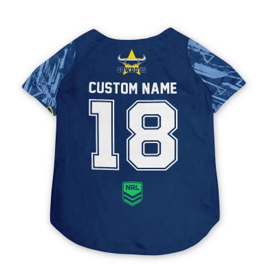 North Queensland Cowboys Personalized Pet Baseball Jersey Gift For Fans