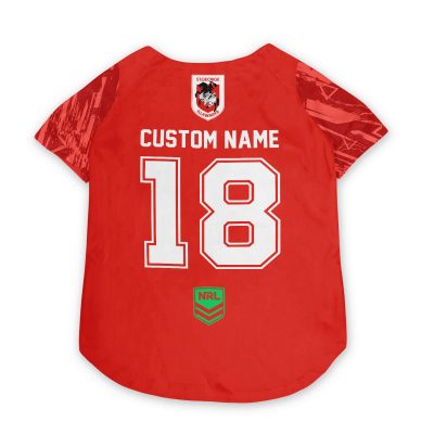 St. George Illawarra Dragons Personalized Pet Baseball Jersey Gift For Fans