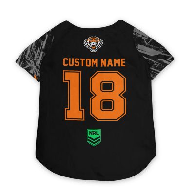 NRL Wests Tigers Personalized Pet Baseball Jersey Gift For Fans