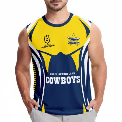 NRL North Queensland Cowboys Personalized Tank Top Gift For Fans