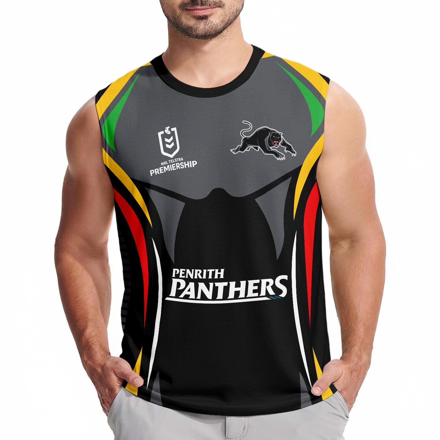 Penrith Panthers Personalized Tank Top Gift For Fans Penrith Panthers Personalized Tank Top Gift For Fans