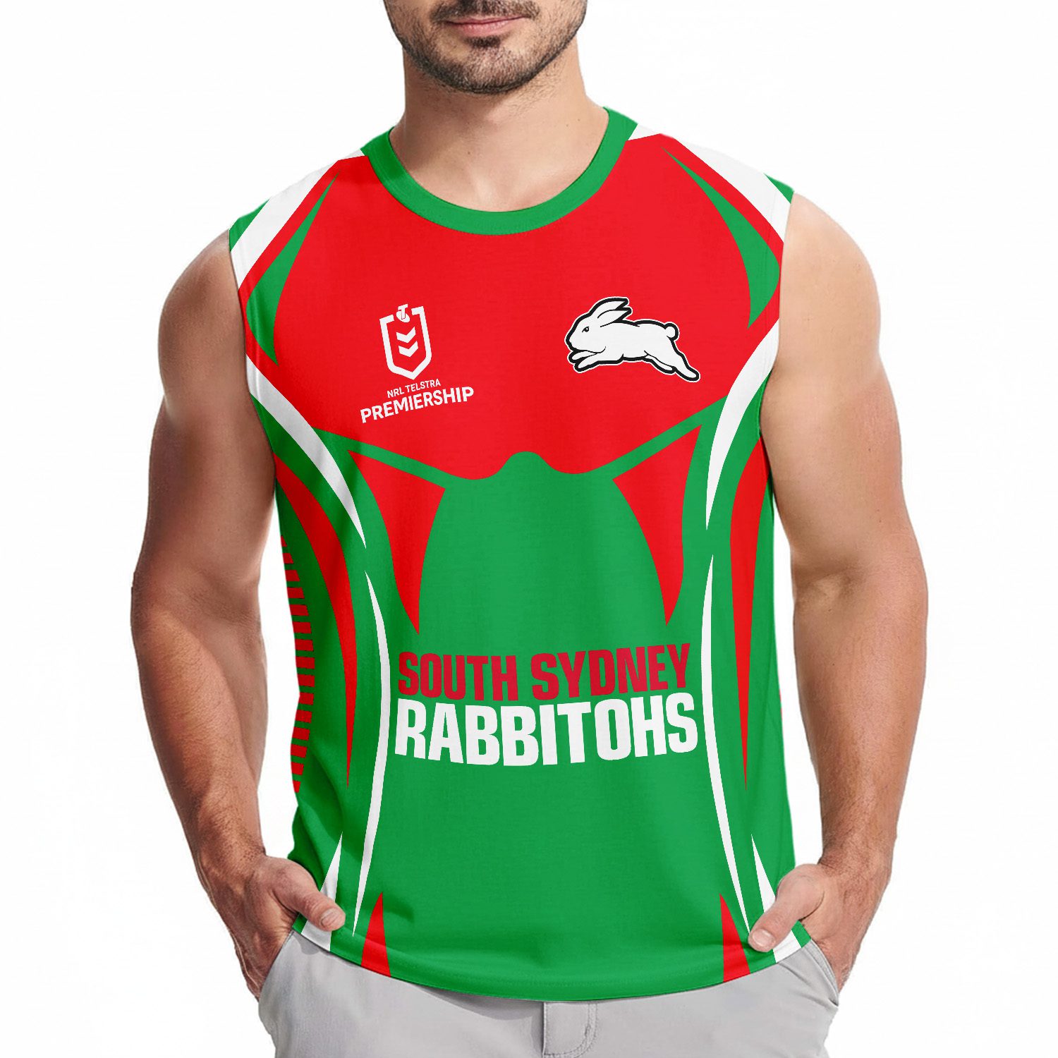 South Sydney Rabbitohs Personalized Tank Top Gift For Fans South Sydney Rabbitohs Personalized Tank Top Gift For Fans