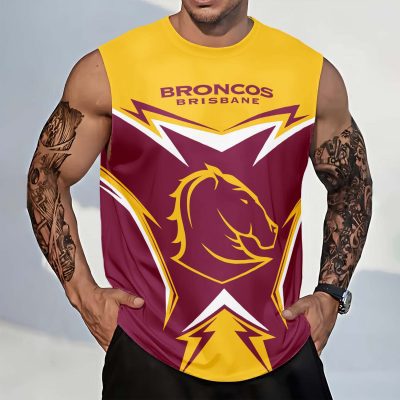 NRL Brisbane Broncos Personalized Tank Top Gift For Fans
