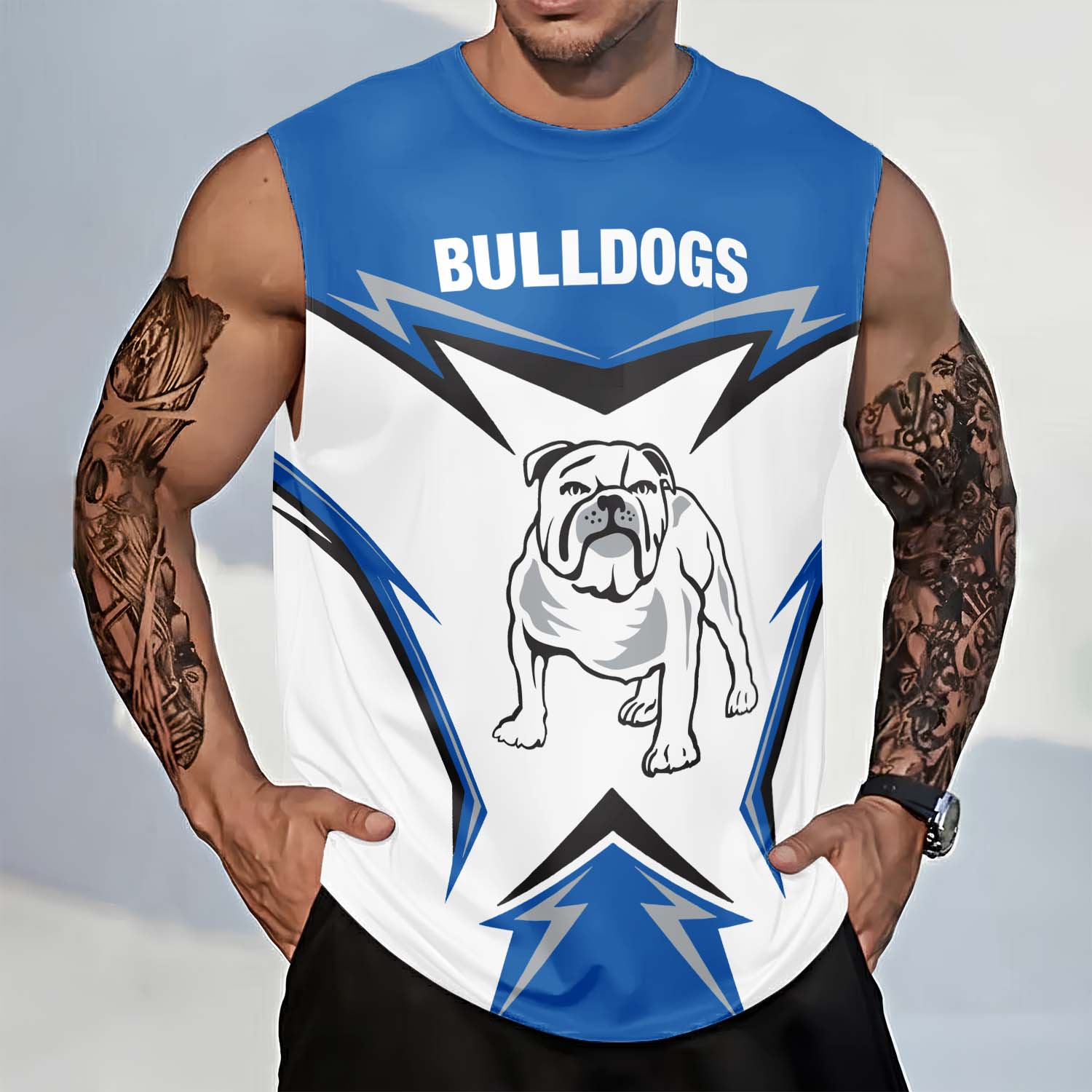 Canterbury-Bankstown Bulldogs Personalized Tank Top Gift For Fans Canterbury-Bankstown Bulldogs Personalized Tank Top Gift For Fans