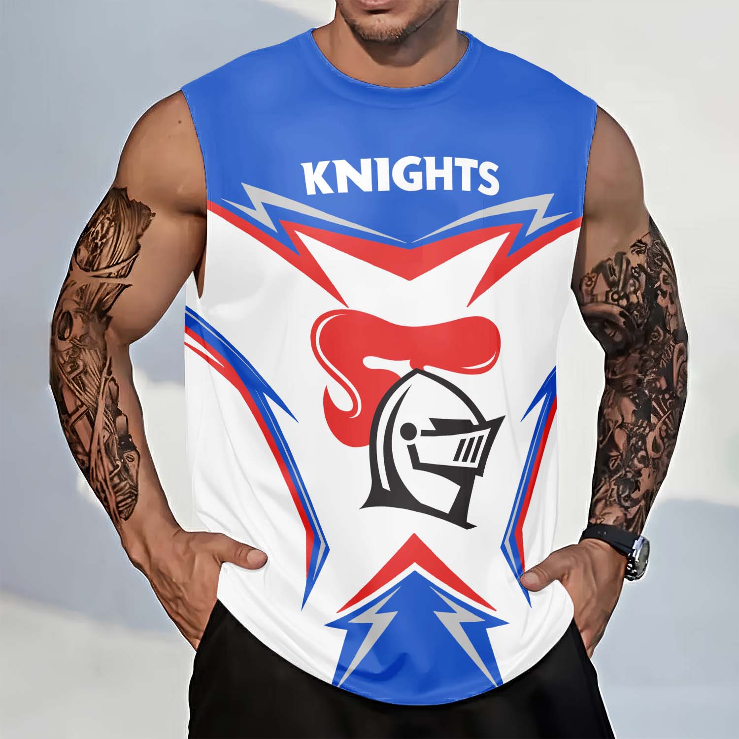 Newcastle Knights Personalized Tank Top Gift For Fans Newcastle Knights Personalized Tank Top Gift For Fans