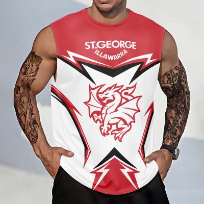 St. George Illawarra Dragons Personalized Tank Top Gift For Fans