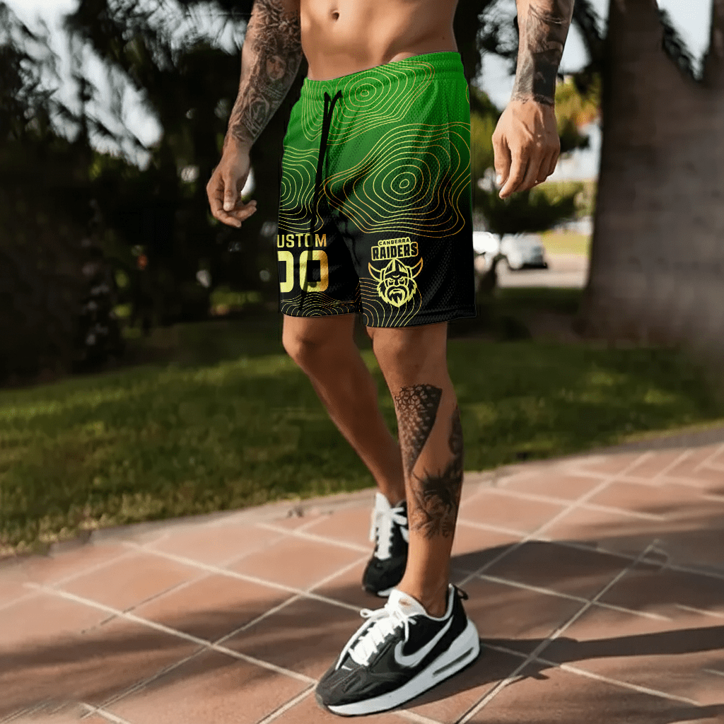 Canberra Raiders Personalized Short Pants Gift For Fans Canberra Raiders Personalized Short Pants Gift For Fans
