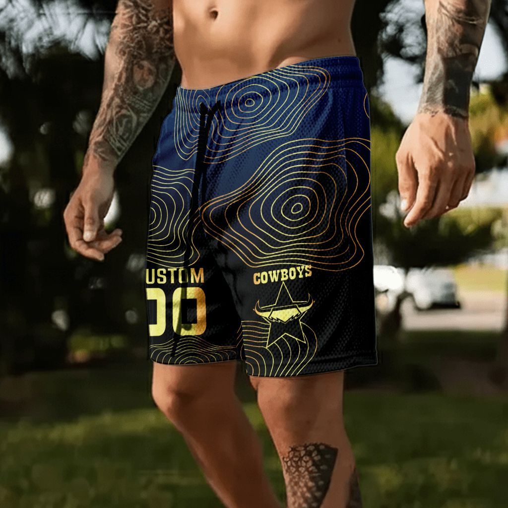 North Queensland Cowboys Personalized Short Pants Gift For Fans North Queensland Cowboys Personalized Short Pants Gift For Fans