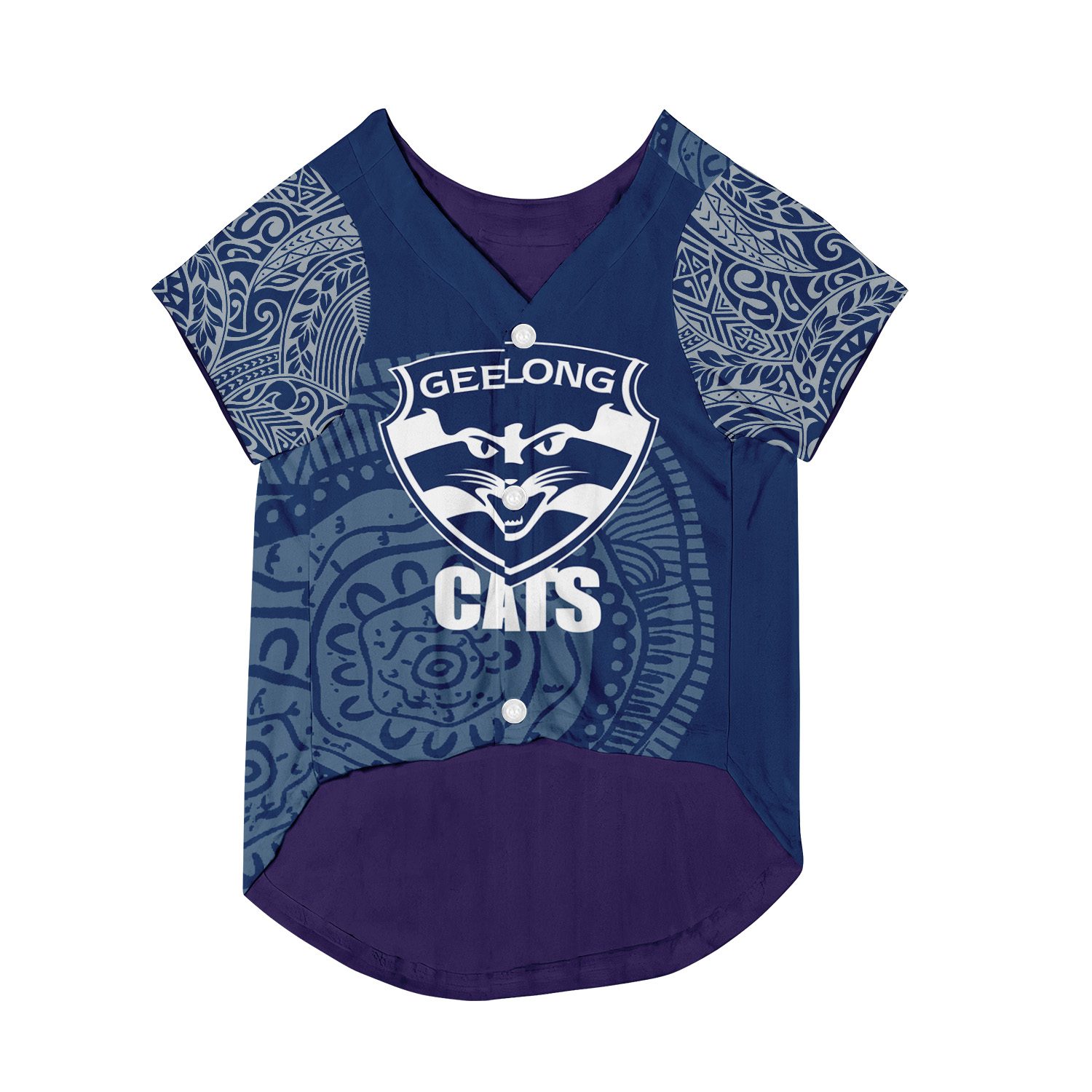 Geelong Cats Personalized Pet Baseball Jersey Gift For Fans Geelong Cats Personalized Pet Baseball Jersey Gift For Fans