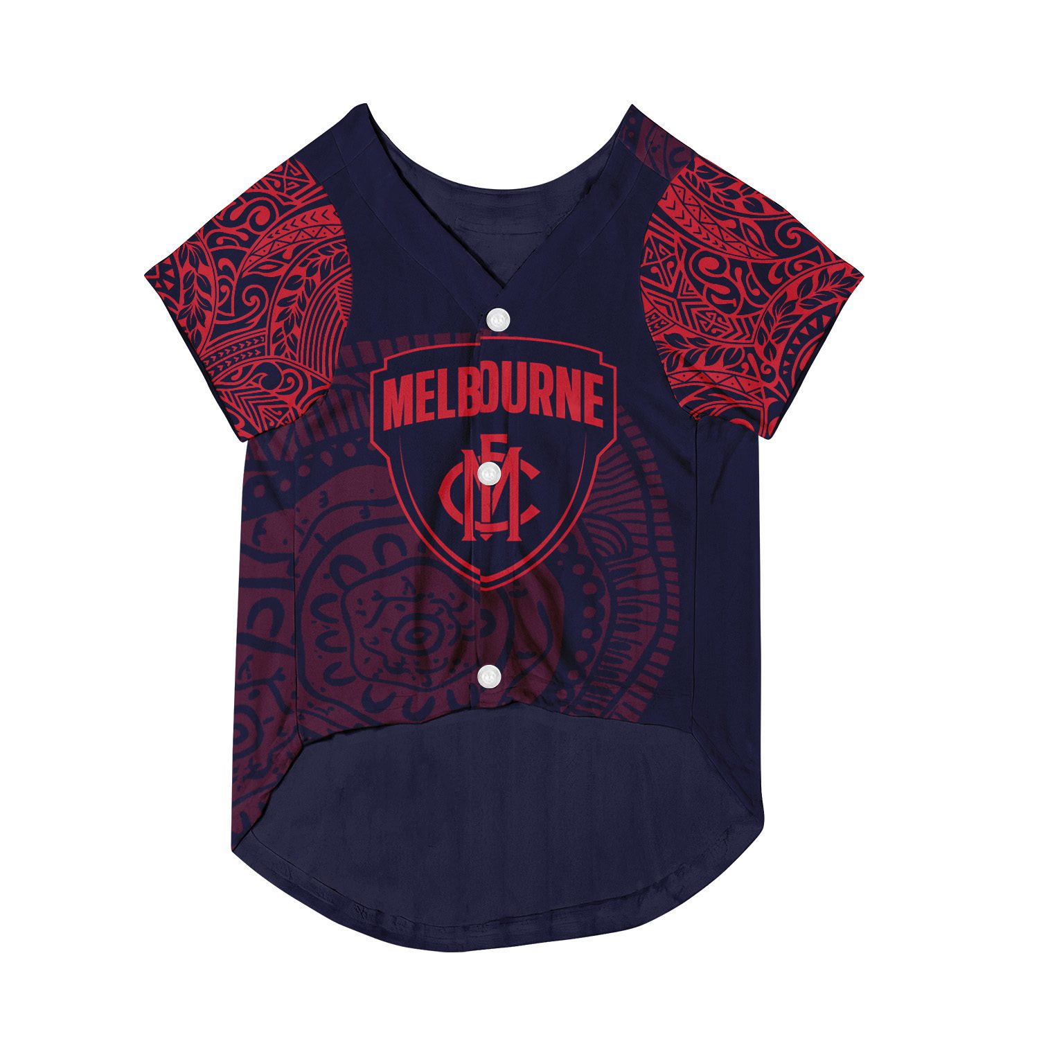 Melbourne Demons Personalized Pet Baseball Jersey Gift For Fans Melbourne Demons Personalized Pet Baseball Jersey Gift For Fans