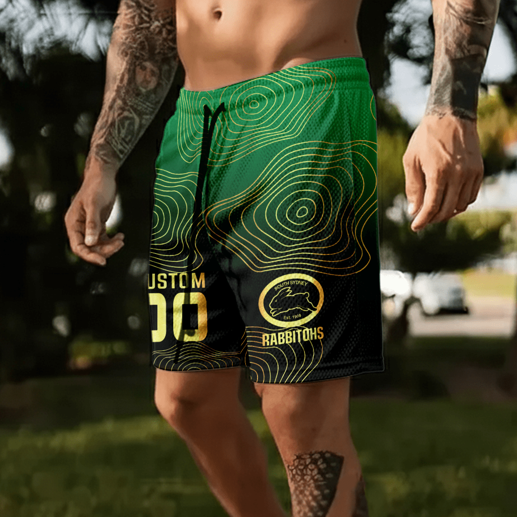 South Sydney Rabbitohs Personalized Short Pants Gift For Fans South Sydney Rabbitohs Personalized Short Pants Gift For Fans
