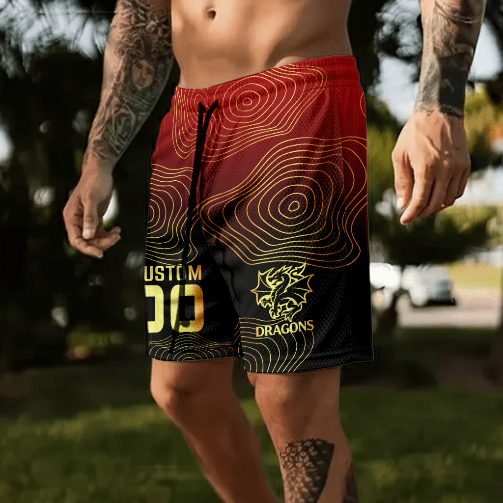 St. George Illawarra Dragons Personalized Short Pants Gift For Fans St. George Illawarra Dragons Personalized Short Pants Gift For Fans