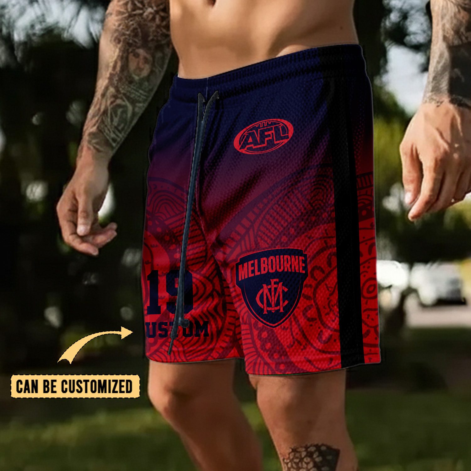 Melbourne Demons Personalized Short Pants Gift For Fans Melbourne Demons Personalized Short Pants Gift For Fans