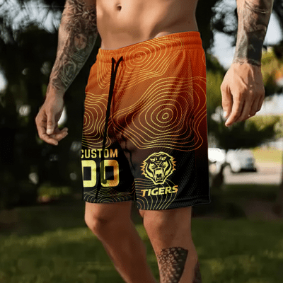 Wests Tigers Personalized Short Pants Gift For Fans