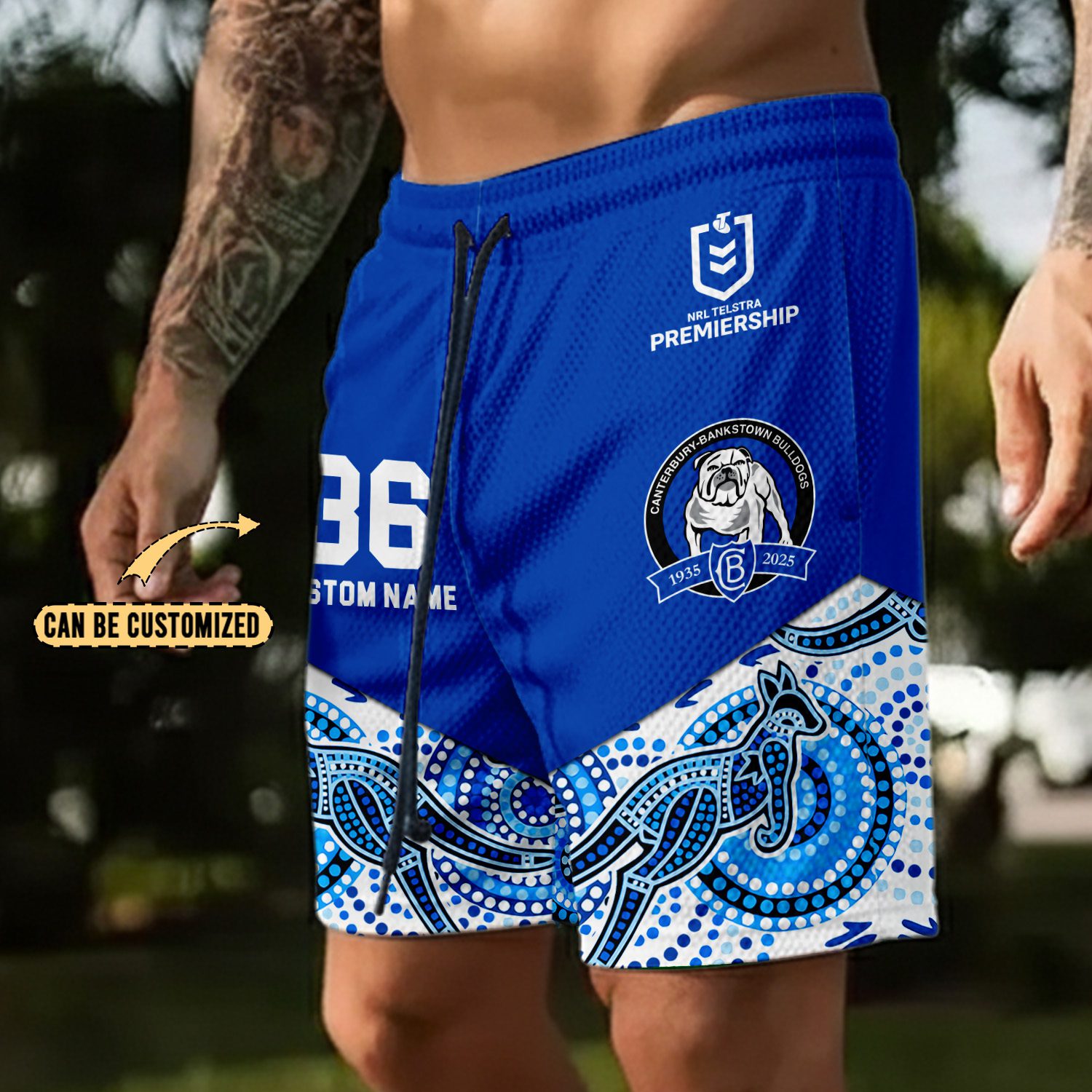 Canterbury-Bankstown Bulldogs Personalized Short Pants Gift For Fans Canterbury-Bankstown Bulldogs Personalized Short Pants Gift For Fans