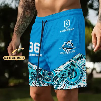 Cronulla-Sutherland Sharks Personalized Short Pants Gift For Fans