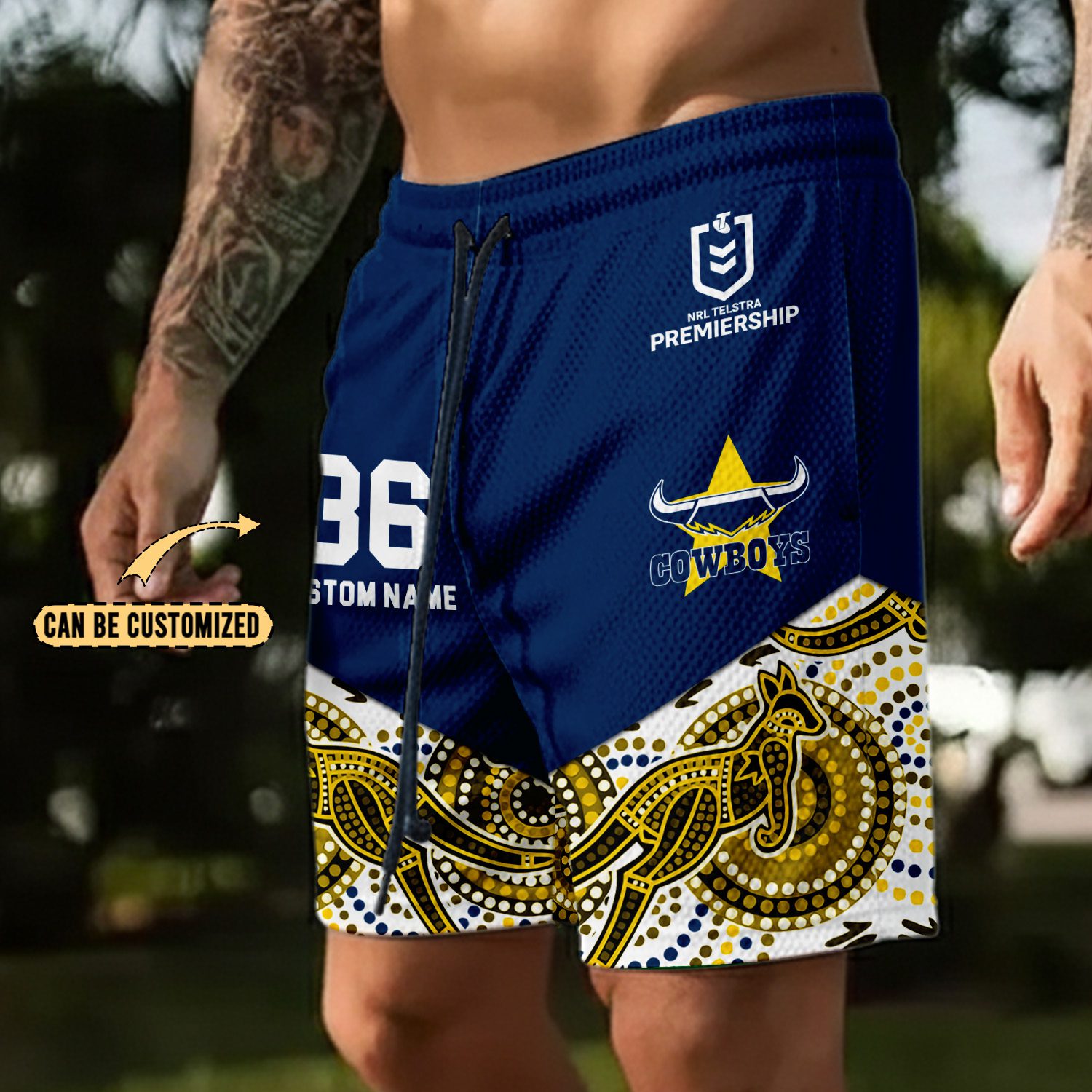 North Queensland Cowboys Personalized Short Pants Gift For Fans North Queensland Cowboys Personalized Short Pants Gift For Fans
