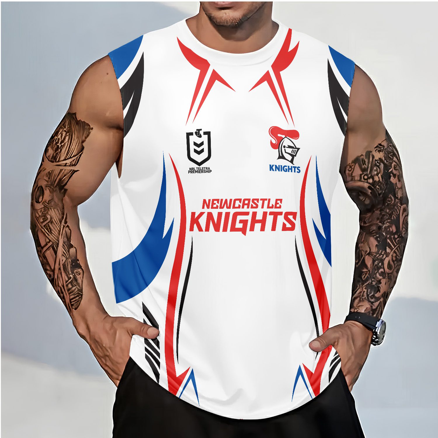 Newcastle Knights Personalized Tank Top Gift For Fans Newcastle Knights Personalized Tank Top Gift For Fans