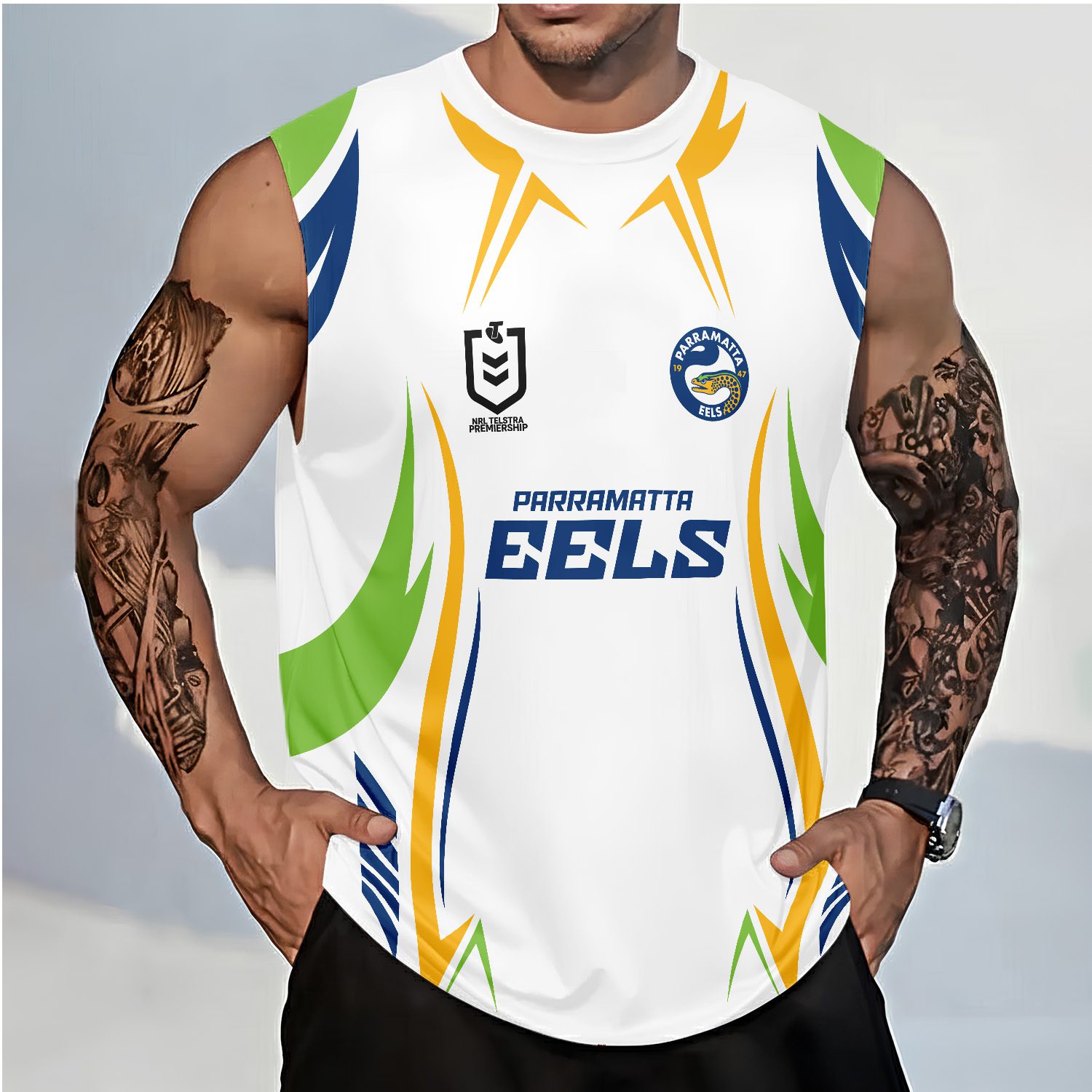 Parramatta Eels Personalized Tank Top Gift For Fans Parramatta Eels Personalized Tank Top Gift For Fans